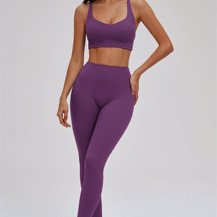 The Kinetic Cross Back Sports Bra Leggings 2-Piece Set