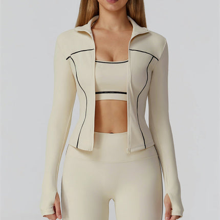 The Venus Zip Top Sports Bra Leggings 3-Piece Set