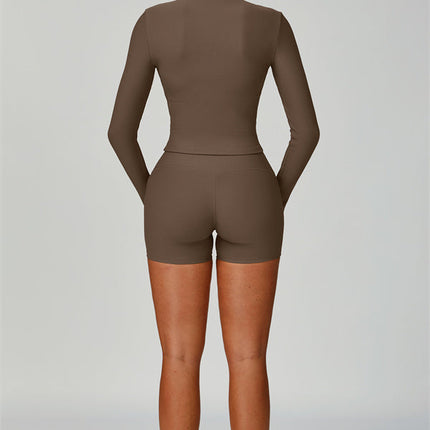 The Burst Jacket Sports Bra Shorts 3-Piece Set