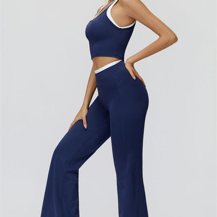 The Canyon Crop Tank Flared Leggings 2-Piece Set