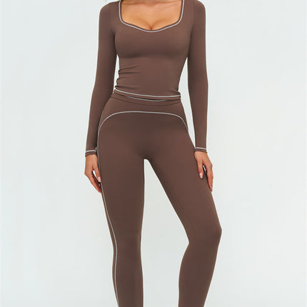 The Amara Long Sleeve T-shirt Leggings 2-Piece Set
