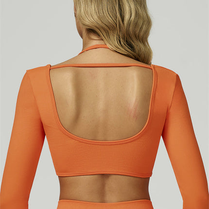 The Prime Long Sleeve Crop Top Shorts 2-Piece Set