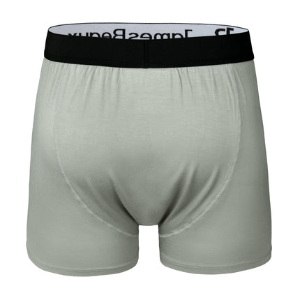 Men's Gray 95% Viscose from Bamboo Boxer Shorts