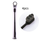 4pcs Wavy black black