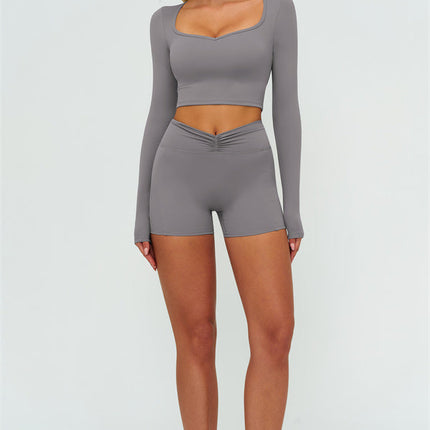 The Lushness Long Sleeve Crop top