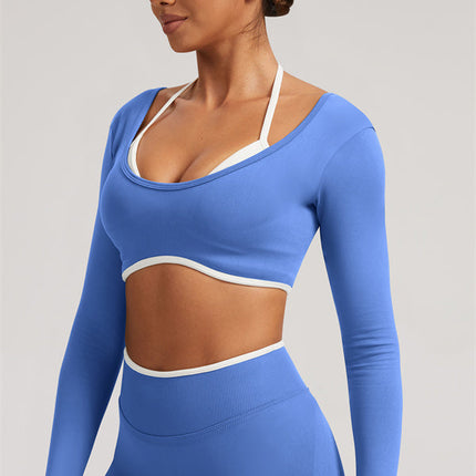 The Elevate New Long Sleeve Crop top Leggings 2-Piece Set