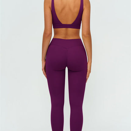 The Lushness V-Back Sports Bra Leggings 2-Piece Set