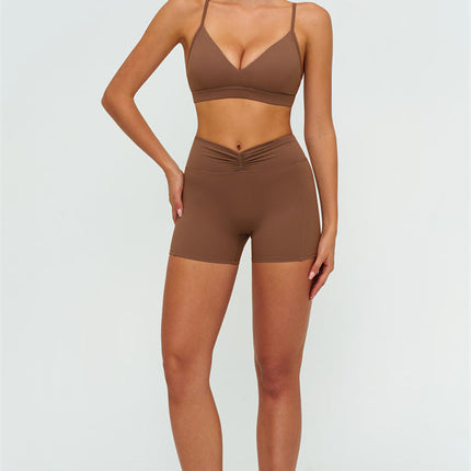 The Lushness Y-Back Sports Bra Shorts 2-Piece Set