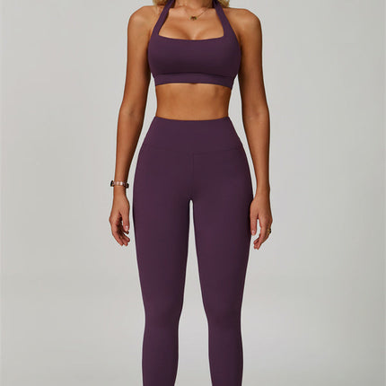 The Bold Halter Sports Bra Leggings 2-Piece Set