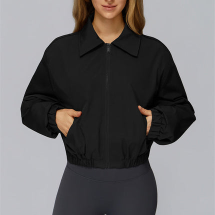 The Elle Form Crop Zip Jacket