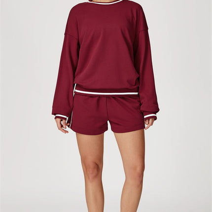 The Amara Sweatshirt Lounge Shorts 2-Piece Set