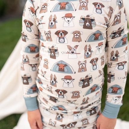 Camp Paws (Long Sleeve PJ) - Blue
