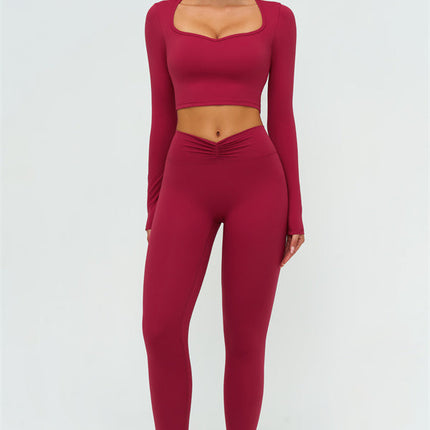The Lushness Long Sleeve Crop top