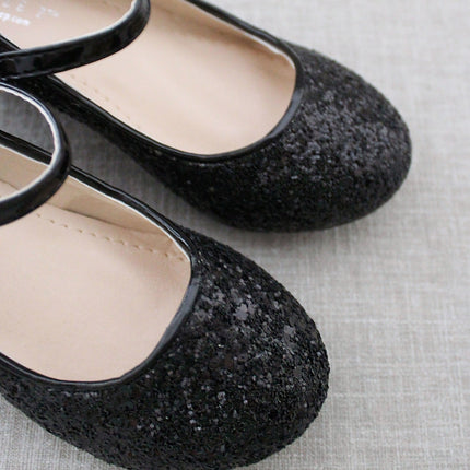 Rock Glitter Mary Jane with Glitter Heels for Girls