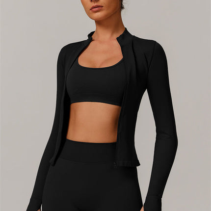 The Nova Luxe Jacket Sports Bra Shorts 3-Piece Set