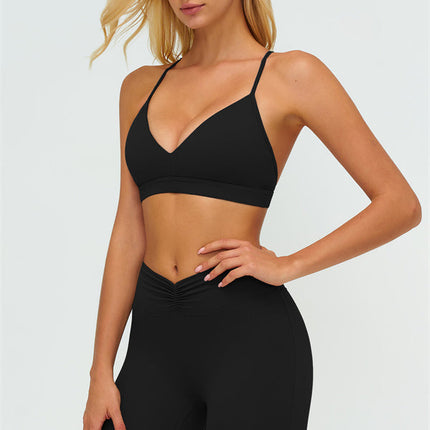 The Lushness Y-Back Sports Bra Flared Leggings 2-Piece Set