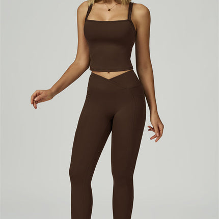 The Flourish Crop Tank Leggings 2-Piece Set
