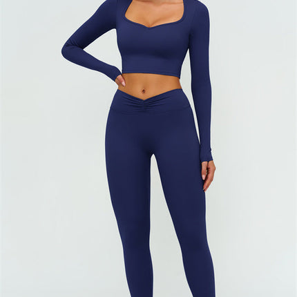 The Lushness Long Sleeve Crop top