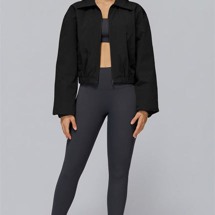 The Elle Form Crop Zip Jacket