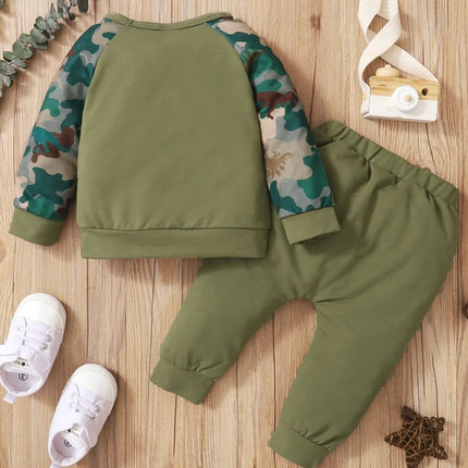 Children's Camouflage Top and Pants Set
