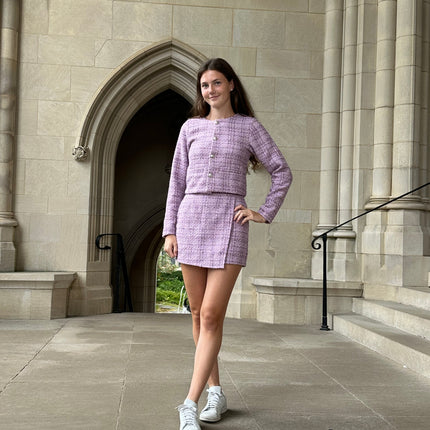 AA Lavender Tweed Jacket