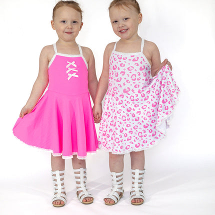 Molly Athleisure Dress - Barbie Pink