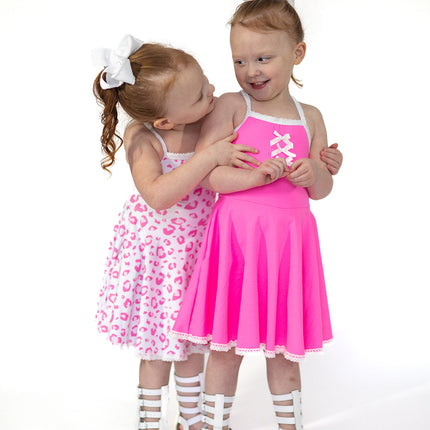 Molly Athleisure Dress - Barbie Pink