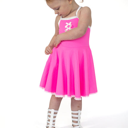 Molly Athleisure Dress - Barbie Pink