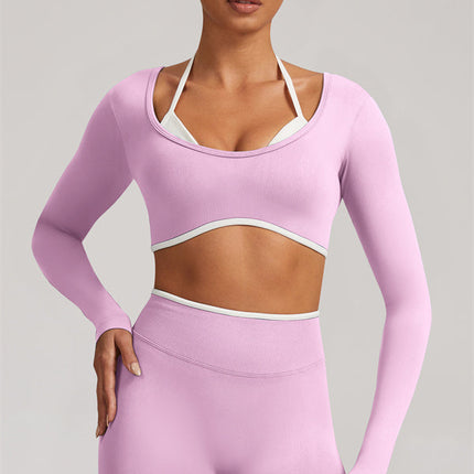 The Elevate Long Sleeve Crop top Leggings 2-Piece Set