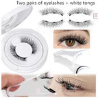 UBS083 / 2pair Eyelash Plus White Clip