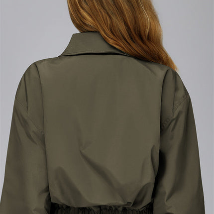 The Elle Form Crop Zip Jacket
