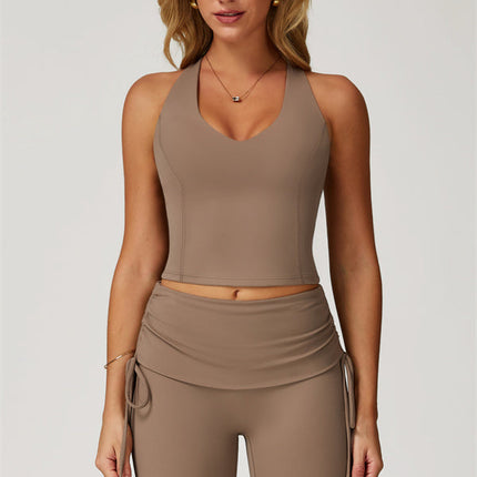 The Echo Tank Top Flared Leggings 2-Piece Set