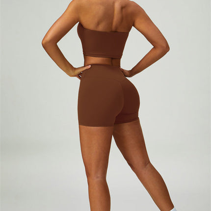 The Seraphine Halter Crop Top Shorts 2-Piece Set