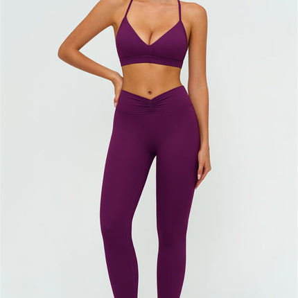 The Lushness Y-Back Sports Bra Leggings 2-Piece Set