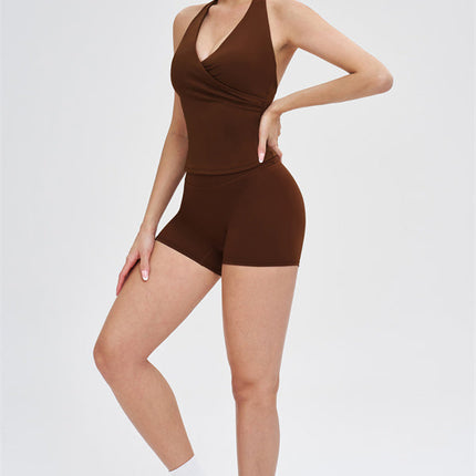 The Stride Crop Top Isabella Shorts 2-Piece Set