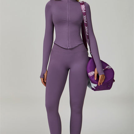 The Empower Jacket Sports Bra Leggings 3-Piece Set