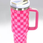 BOW CHECKER FUCHSIA