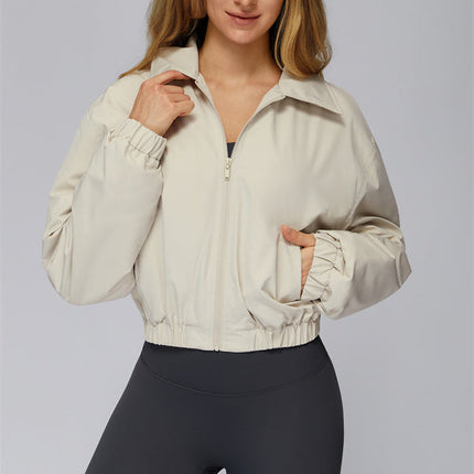 The Elle Form Crop Zip Jacket