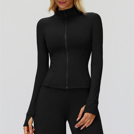 The FemmeFit Zip Jacket Straight Leg Pants 2-Piece Set