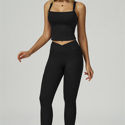 The Flourish Crop Tank Leggings 2-Piece Set