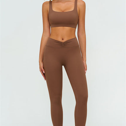 The Lushness V-Back Sports Bra Leggings 2-Piece Set