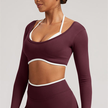 The Elevate Long Sleeve Crop top Leggings 2-Piece Set