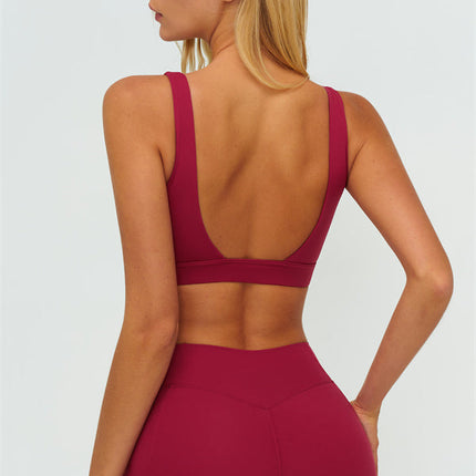 The Lushness V-Back Sports Bra Shorts 2-Piece Set