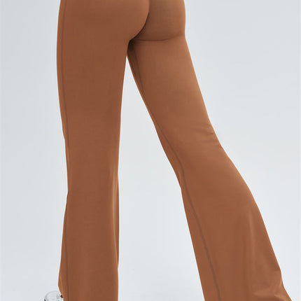 The Slate Cross Back Top Flared Leggings 2-Piece Set