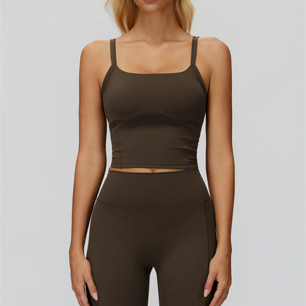 The Fyra Crop Tank Flared Leggings 2-Piece Set