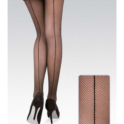 Conte Linea 20 Den - Fantasy Thin Women's Tights with a pattern "imitation of the grid with a seam" (14С-47СП)