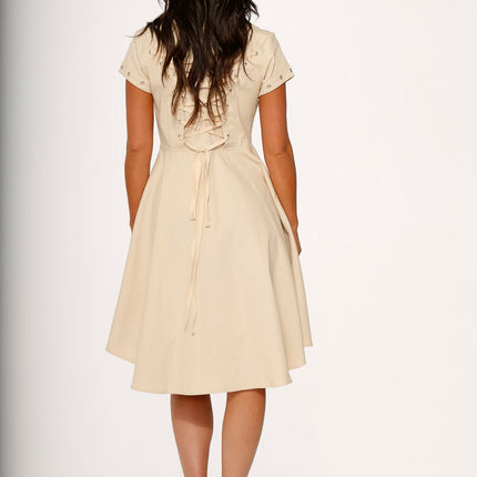 10273 Battalion Khakis HiLo Swing Dress
