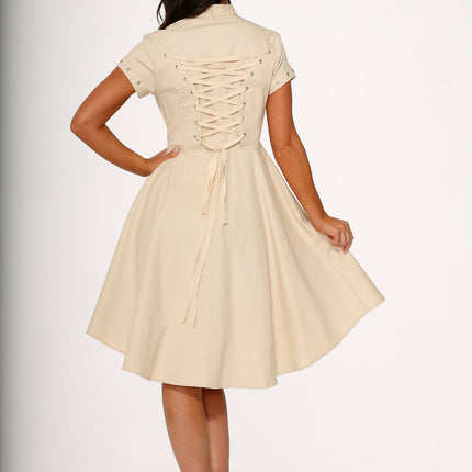 10273 Battalion Khakis HiLo Swing Dress