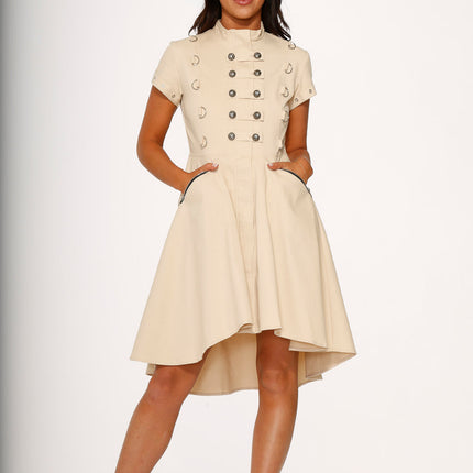 10273 Battalion Khakis HiLo Swing Dress