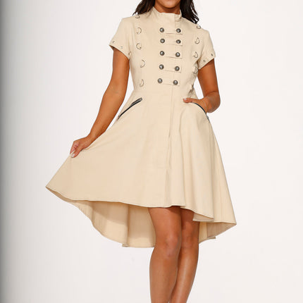 10273 Battalion Khakis HiLo Swing Dress